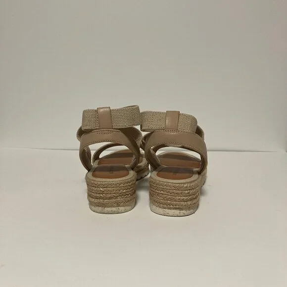 Lucky Brand Thimba Natural Sandals, Size 8, Women's Shoes, Ankle Wrap Espadrille - Picture 2 of 12